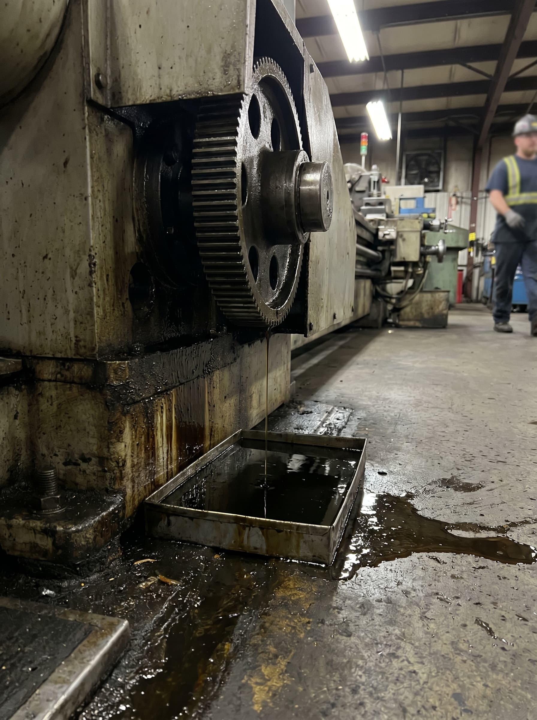 Estoque de lubrificantes industriais